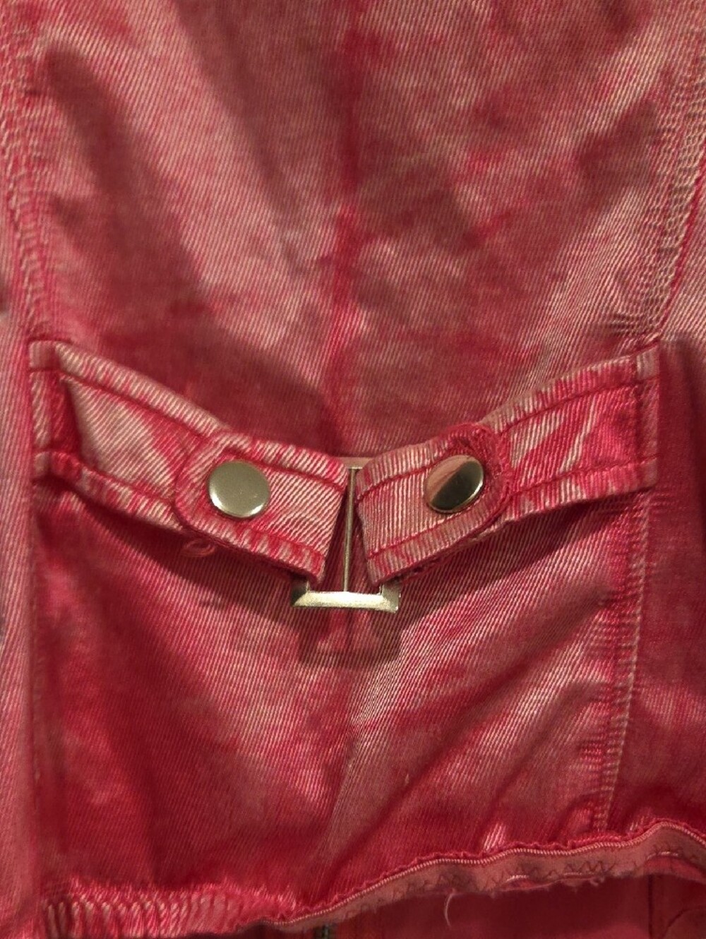 Pink Metallic Sleeveless Zip Vest - Picture 3 of 3